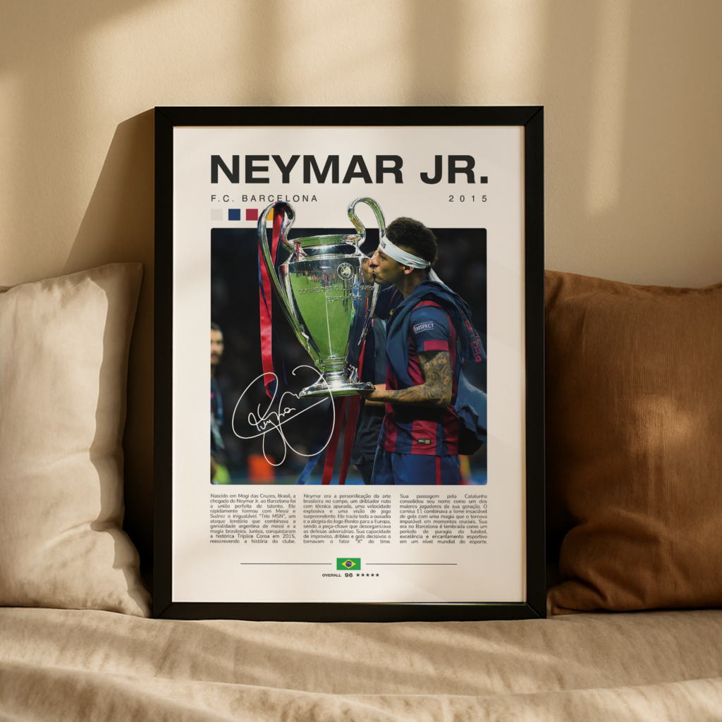 quadro neymar barcelona 2015